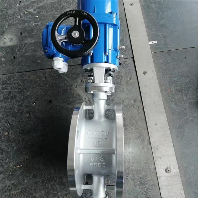 智能法蘭連接鑄鋼電動硬密封蝶閥