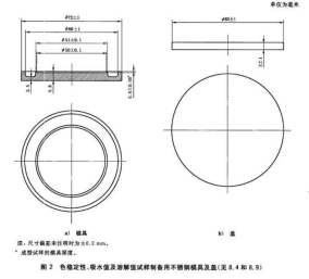 圆形不锈钢模具和盖 技术参数