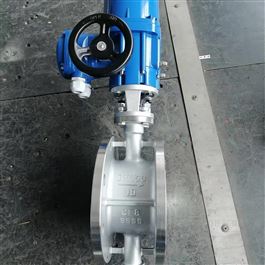 智能法蘭連接鑄鋼電動(dòng)硬密封蝶閥