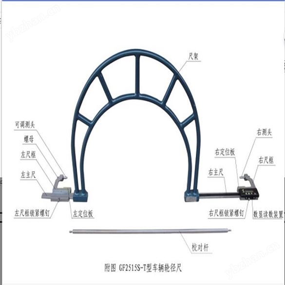 機(jī)車車輛輪徑尺 數(shù)顯 型號:KL188-GF2515S