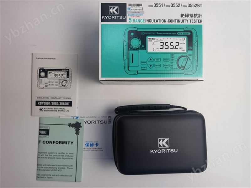 克列茨KEW3551数显绝缘导通测试仪KEW3552兆欧表KEW3552BT