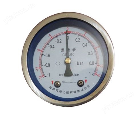 轴向差压表（正负双刻度1bar）