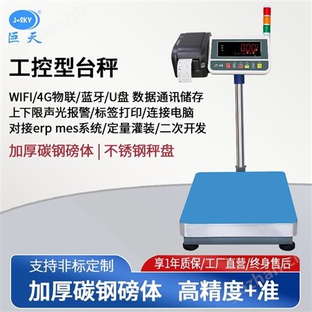 化工廠設開關量控制稱重打印定量罐裝電子秤